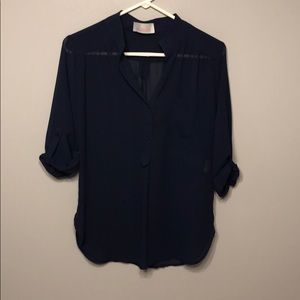 Navy Blue Women’s Blouse